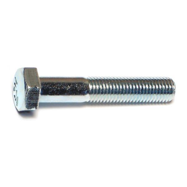 Midwest Fastener Grade 5, 5/16"-24 Hex Head Cap Screw, Zinc Plated Steel, 1-3/4 in L, 100 PK 00486 - main